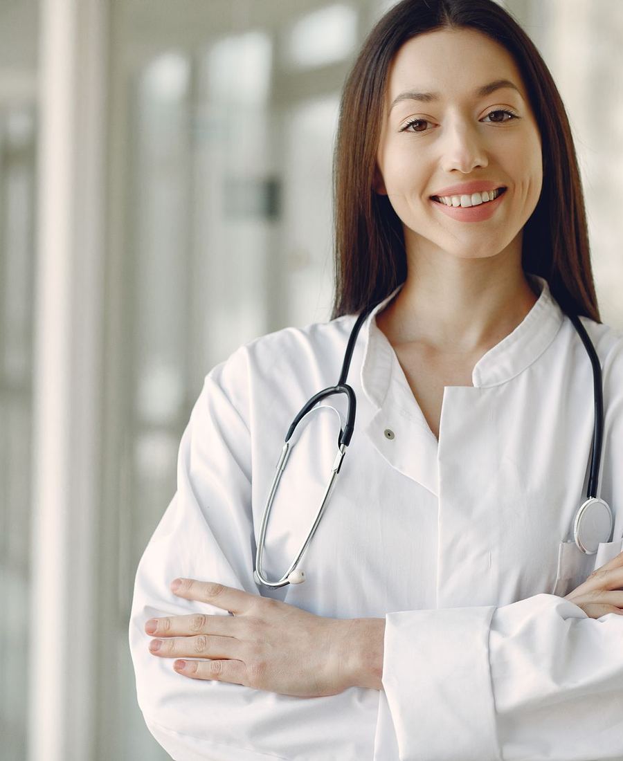 Healthcare professional supported by Digital Hub India teams